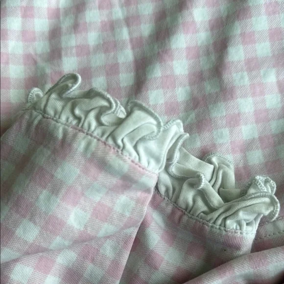 Little Bear Smocks Pink Checkered Kids Pajamas 3T - Picture 5 of 7